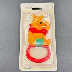 Vintage 1984 Winnie the Pooh Bear Sears Baby Rattle Toy Disney New sealed Deluxe